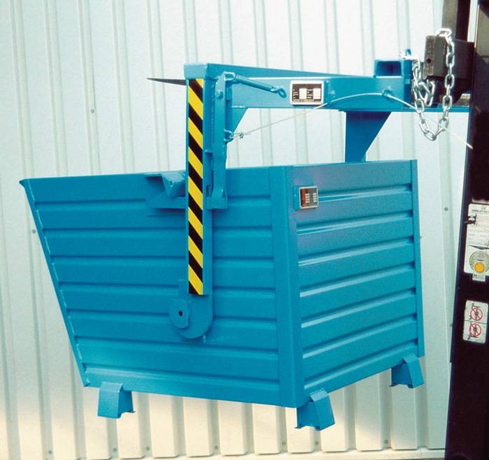 Kipptraverse mech.f.Inh.1,50 m³ f.Stapler+Kran BAUER