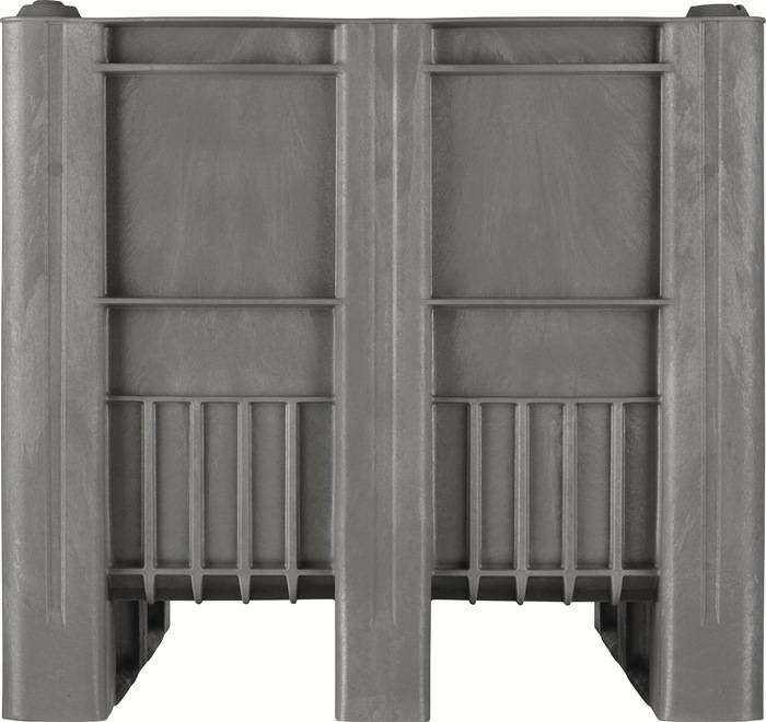 Großvolumenbehälter 470l L1200xB800xH740mm grau m.3 Kufen