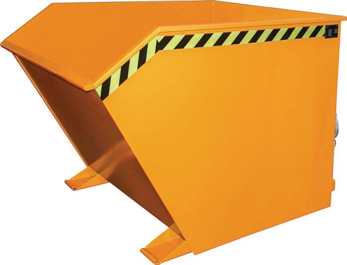 Kippbehälter L1640xB1280xH1090mm gelborange Inh.1,5 m³ BAUER