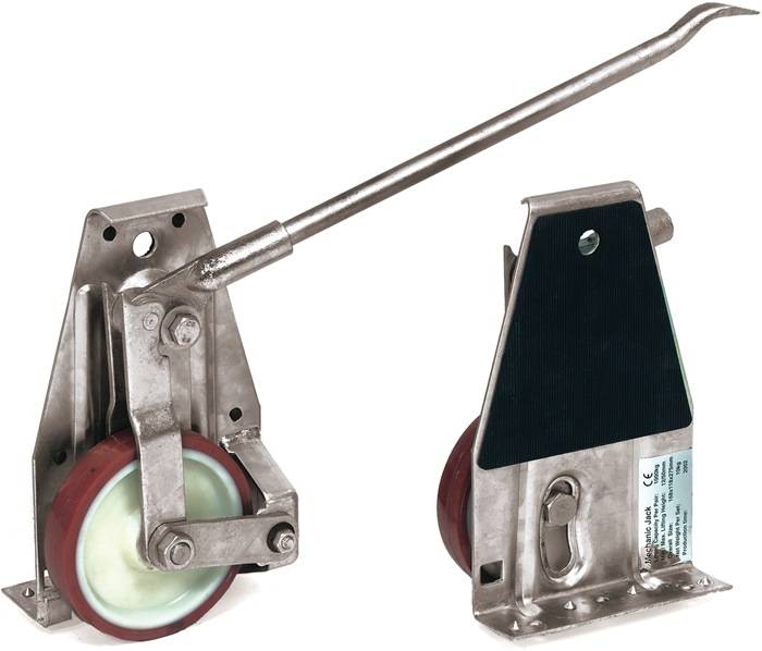 Hubroller Tragfähigkeit/Paar 1000kg Polyurethan-Bereifung gelb verz.