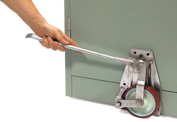 Hubroller Tragfähigkeit/Paar 1000kg Polyurethan-Bereifung gelb verz.