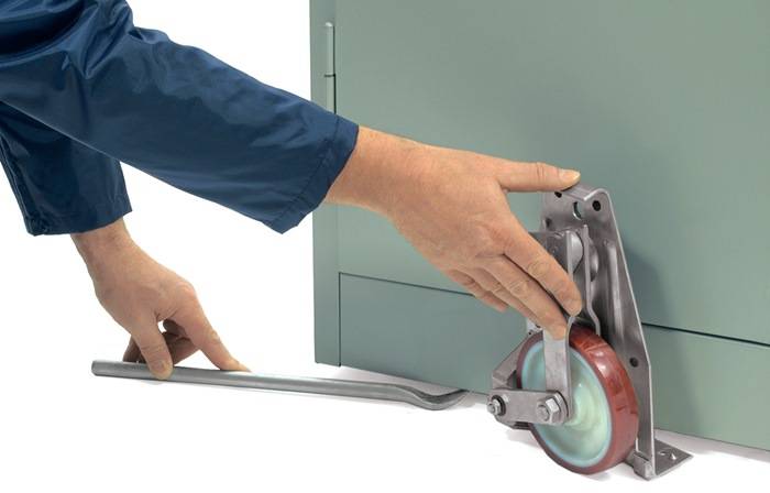 Hubroller Tragfähigkeit/Paar 1000kg Polyurethan-Bereifung gelb verz.