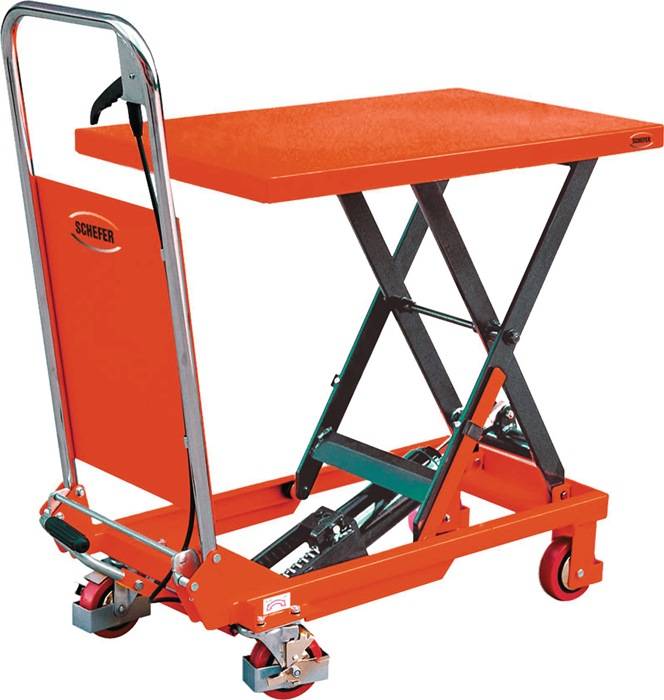 Scherenhubtischwagen SHW Trgf.300kg Hubber.340-900mm Einfachschere SCHEFER