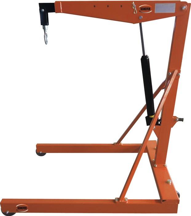 Werkstattkran Trgf.500kg Fahrwerk paralell 4-fach verstellb.Kranarmlänge SCHEFER