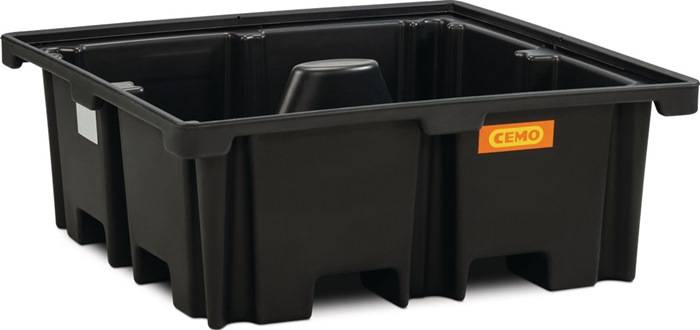 Auffangwanne 400l L1290xB1290xH480mm PE o.Gitterrost CEMO