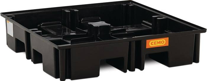 Auffangwanne 220l L1230xB1230xH260mm PE o.Gitterrost CEMO