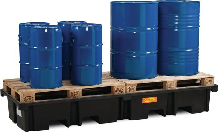Auffangwanne 425l L2420xB880xH360mm PE o.Gitterrost CEMO