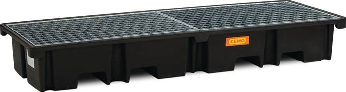 Auffangwanne 425l L2420xB880xH360mm PE m.Gitterrost CEMO