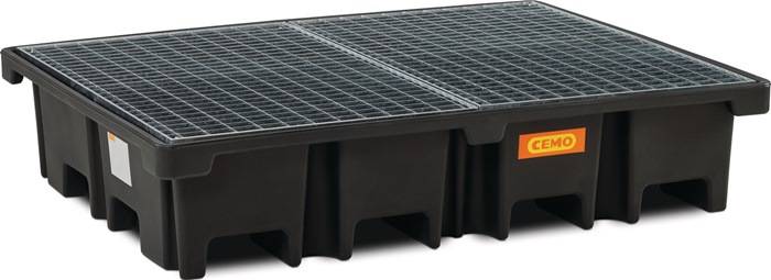 Auffangwanne 425l L1670xB1270xH360mm PE m.Gitterrost CEMO