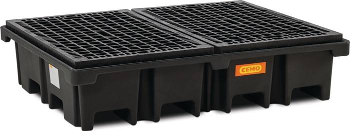 Auffangwanne 425l L1670xB1270xH360mm PE m.PE-Gitterrost CEMO