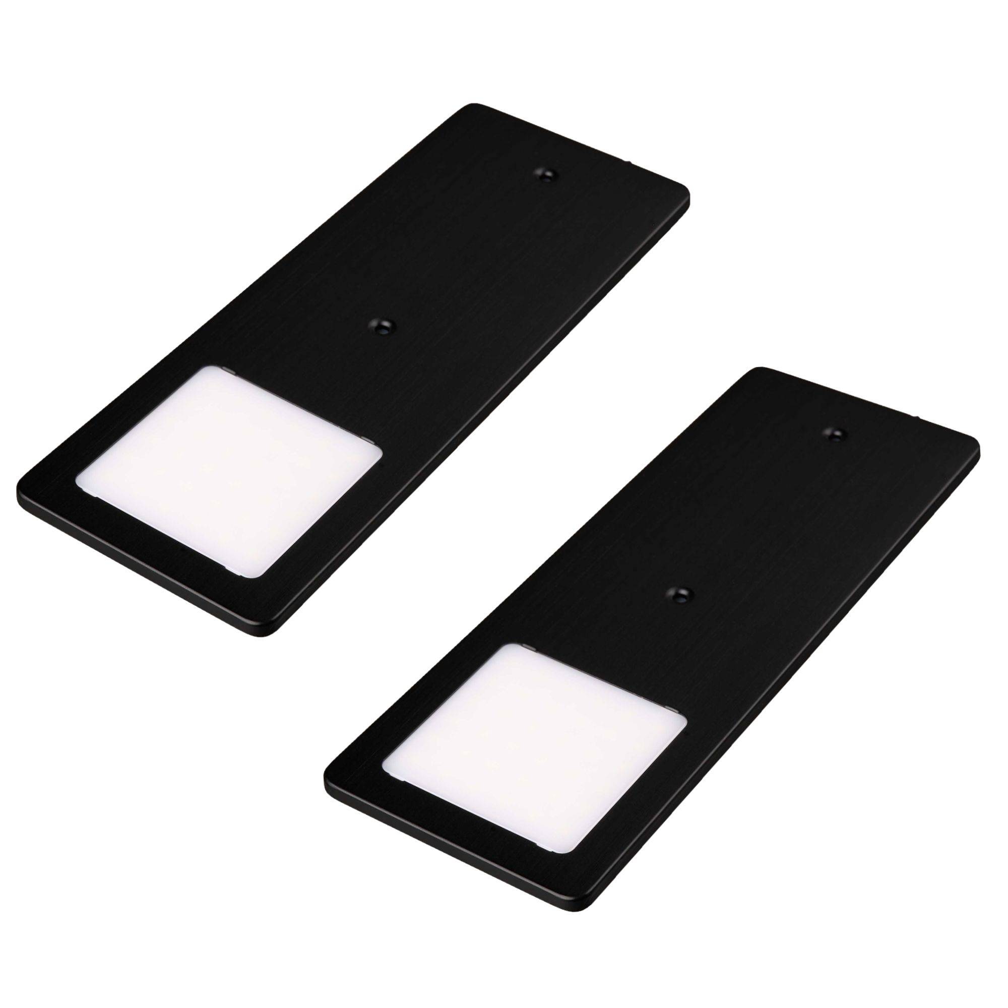 kalb | LED Unterbauleuchten schwarz 5W- sehr flache Küchenleuchte Einbaustrahler Einbauspot