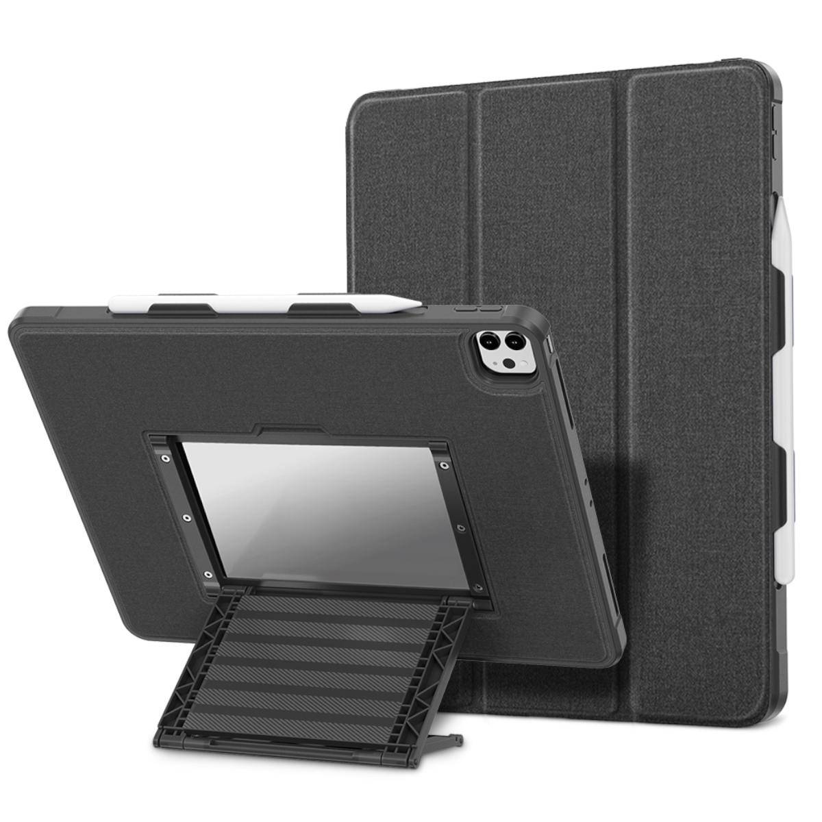 Für Apple iPad Air 2022 / 2020 10.9 Magnet Cover Tablet Tasche Etuis Hülle Case Schutz Schwarz