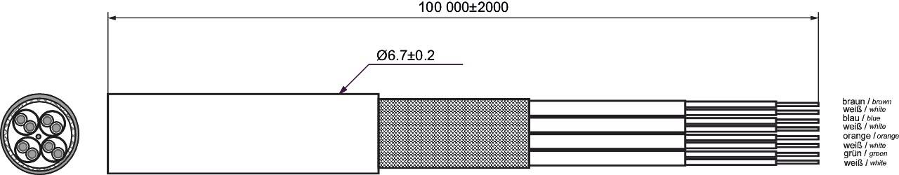 goobay CAT 6 Outdoor Netzwerkkabel S/FTP PiMF soldie schwarz 100 m