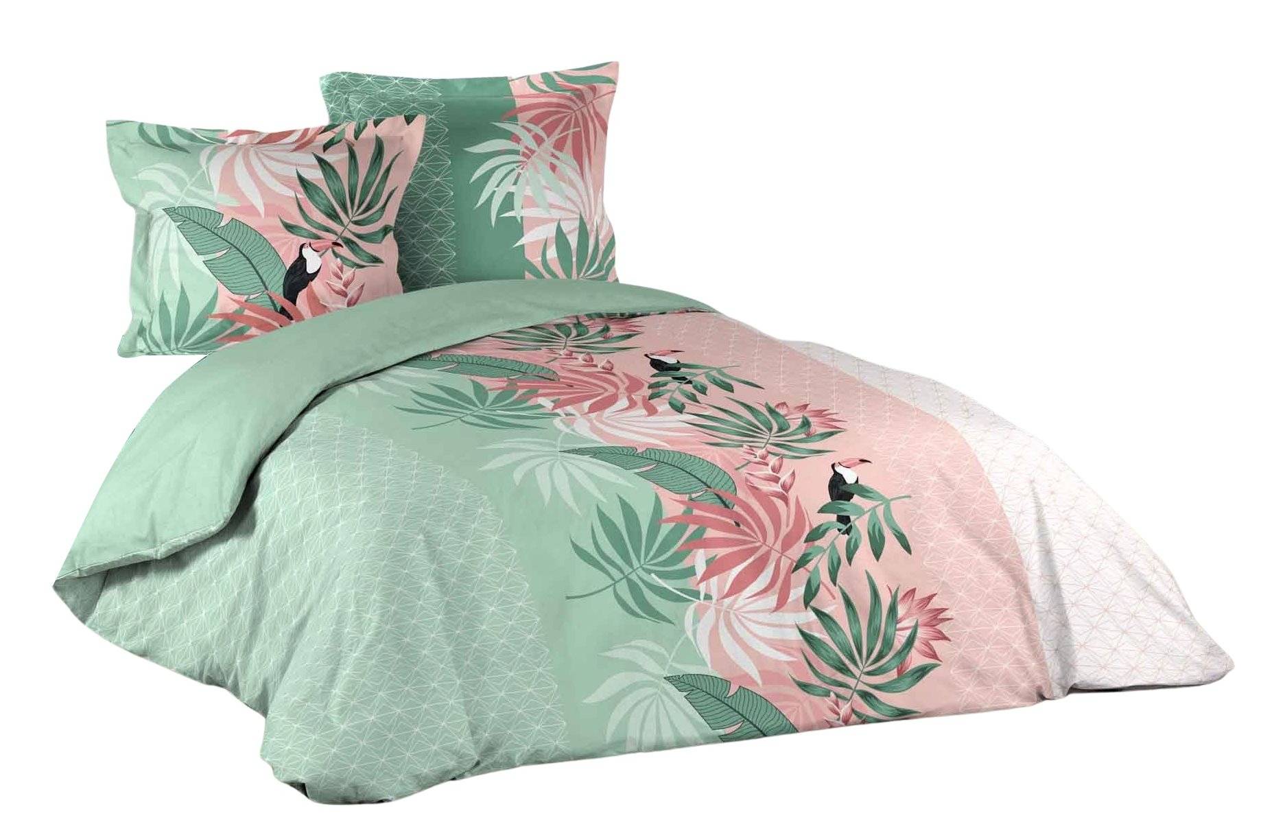 Bettwäsche 3 tlg. 240 x 220 CM 42 Fäden ALLOVER BALILA