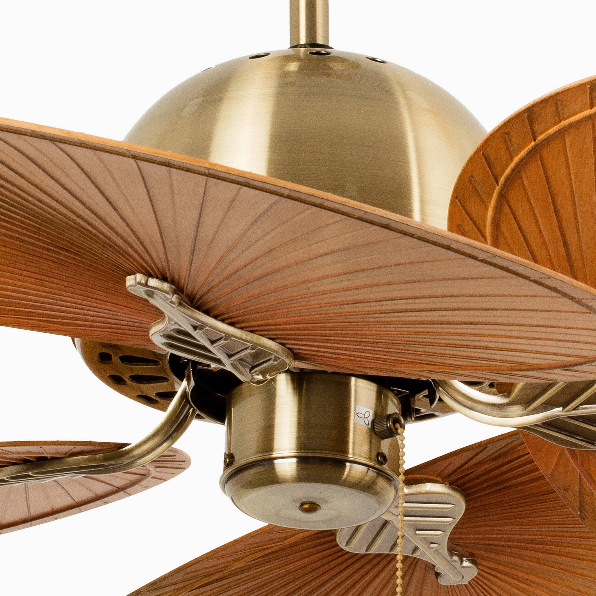 Deckenventilator Cuba Gold 132 cm mit Zugkette