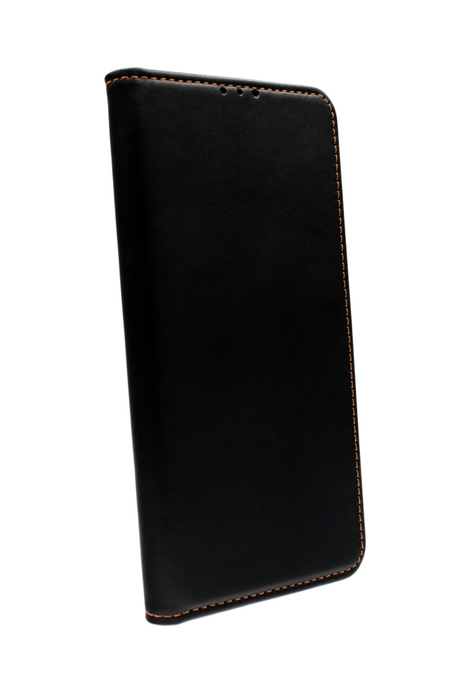 JAMCOVER Echtleder Cover Schwarz für Samsung Galaxy A22 5G - Schutzhülle, Handytasche im Buchformat