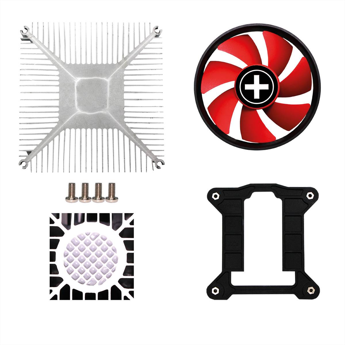 Xilence I350PWM Intel CPU Kühler, Top Blow, LGA 1700, 92mm PWM Lüfter, 110W TDP