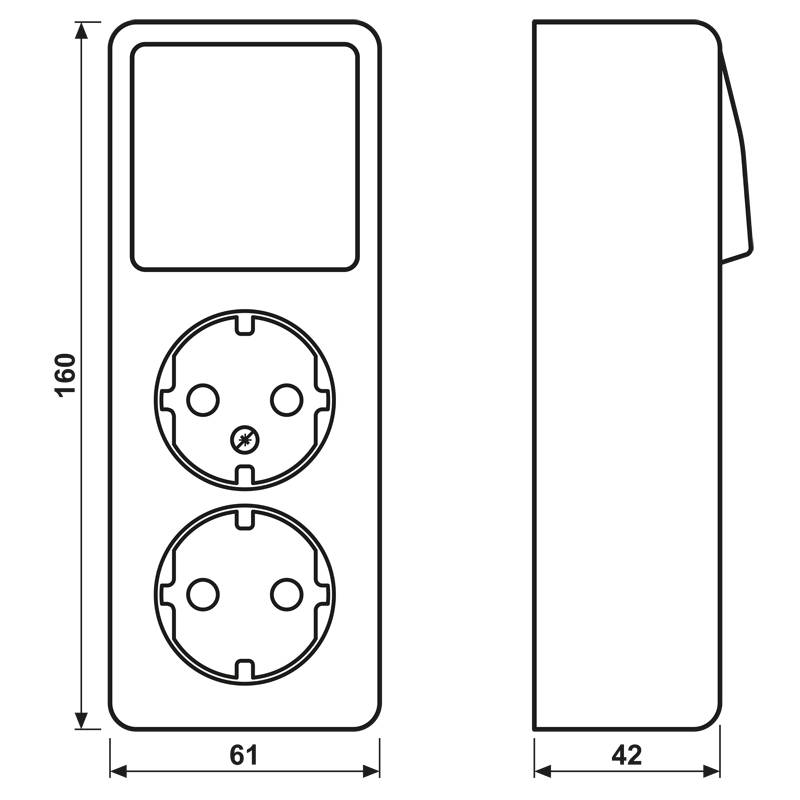 Jung SCHUKO-Zweifach-Steckdose 626 A