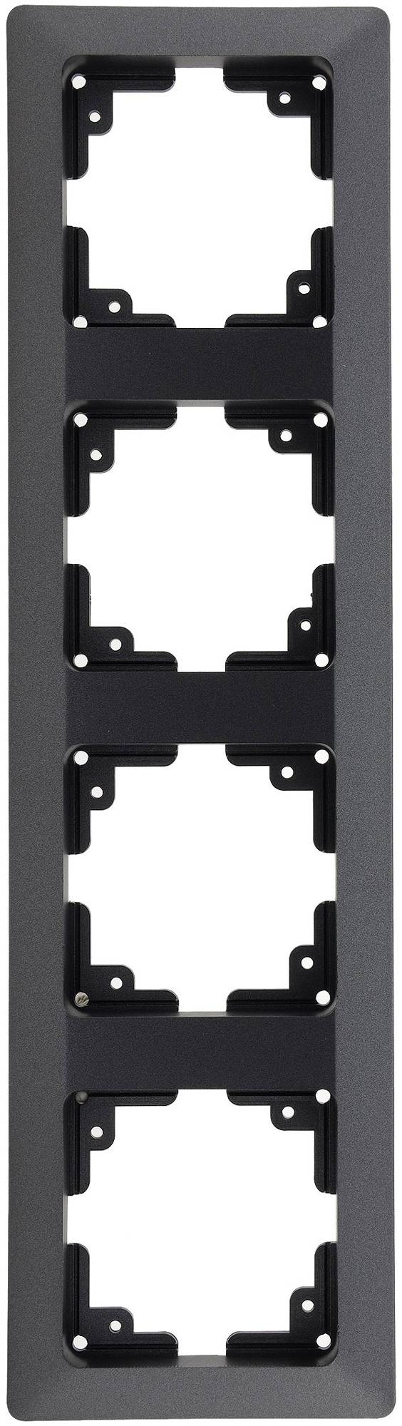 MILOS 4-fach Rahmen I Mehrfach-Rahmen für Steckdosen Schalter und Komponenten I Anthrazit