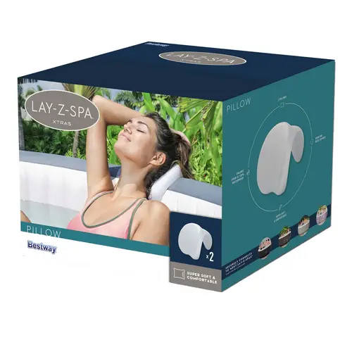 Bestway 60307 - LAY-Z-SPA Xtras Nackenkissen-Set 25 x19,5 x 17,5 cm Bestway 60307 - LAY-Z-SPA Xtras Nackenkissen-Set 25 x19,5 x 17,5 cm