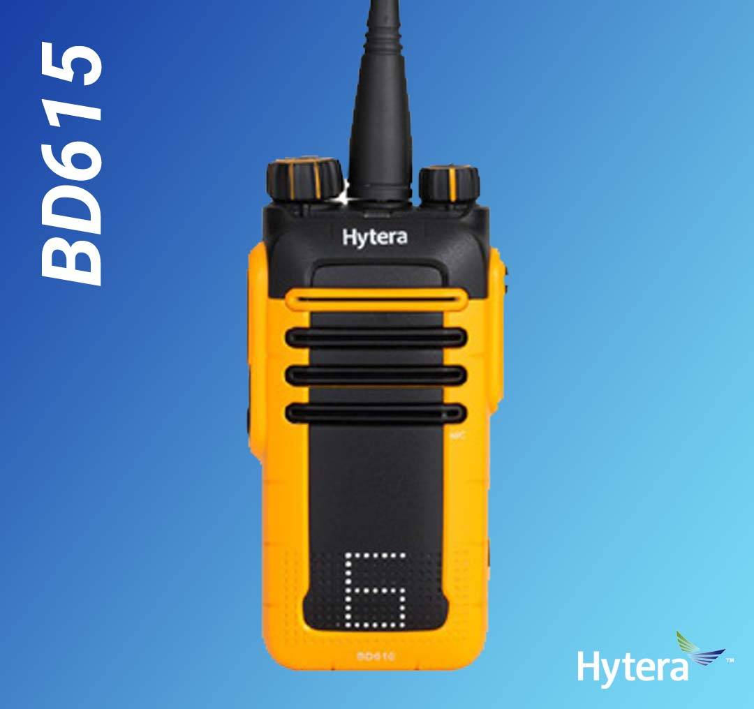 HYTERA BD615 Handfunkgerät VHF - Antenne Akku Ladegerät BD615V