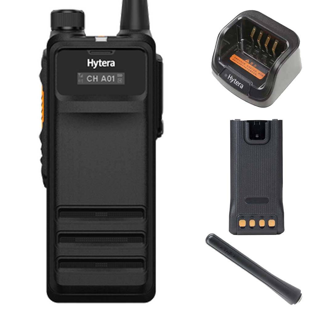 SET Hytera HP705 UHF 350-470MHz Batterie Ladegerät Antenne 9cm HP705Uv