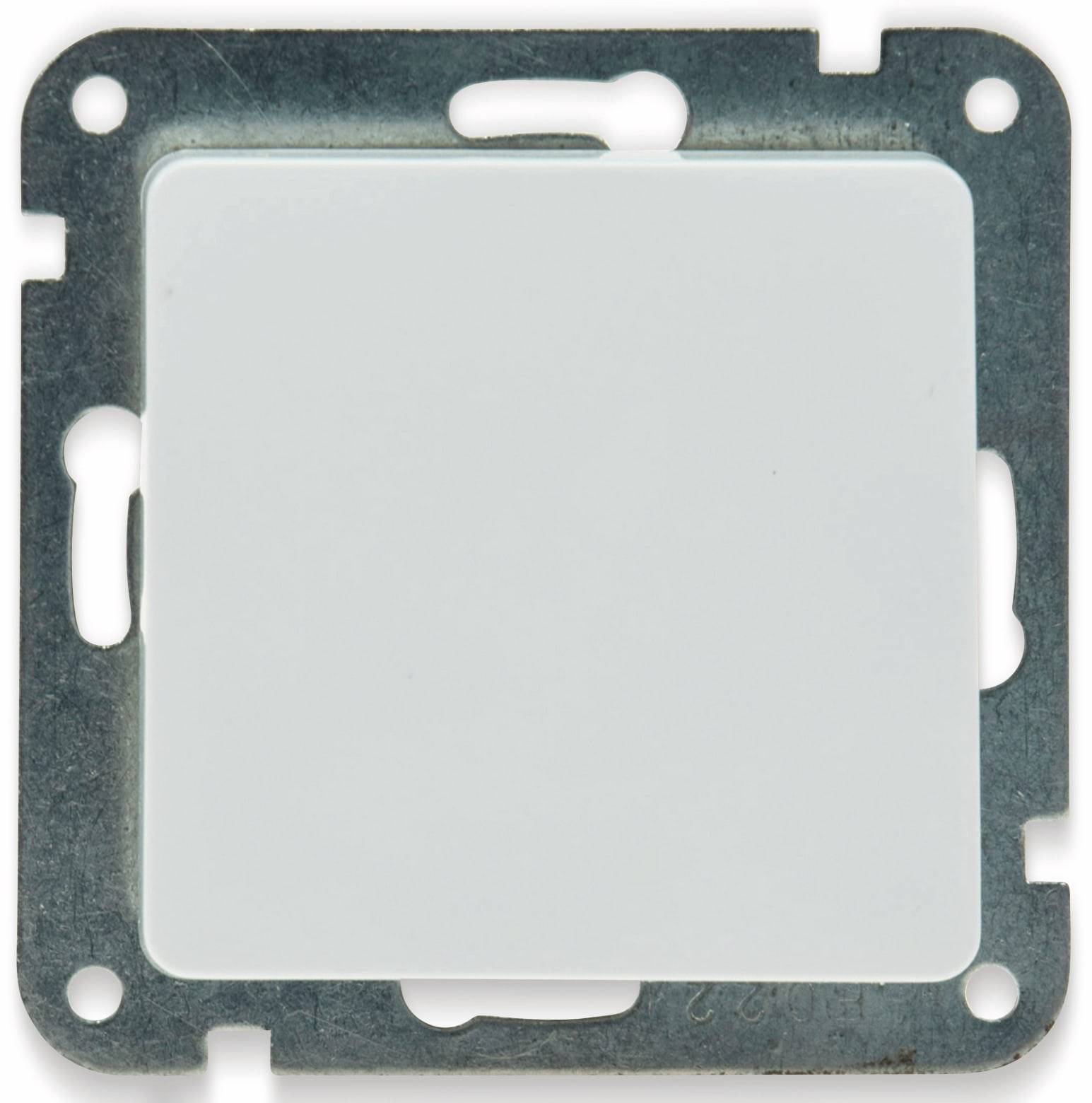 DELPHI Wechselschalter Klemmanschluss, 10A/250V, ohne Rahmen, weiß