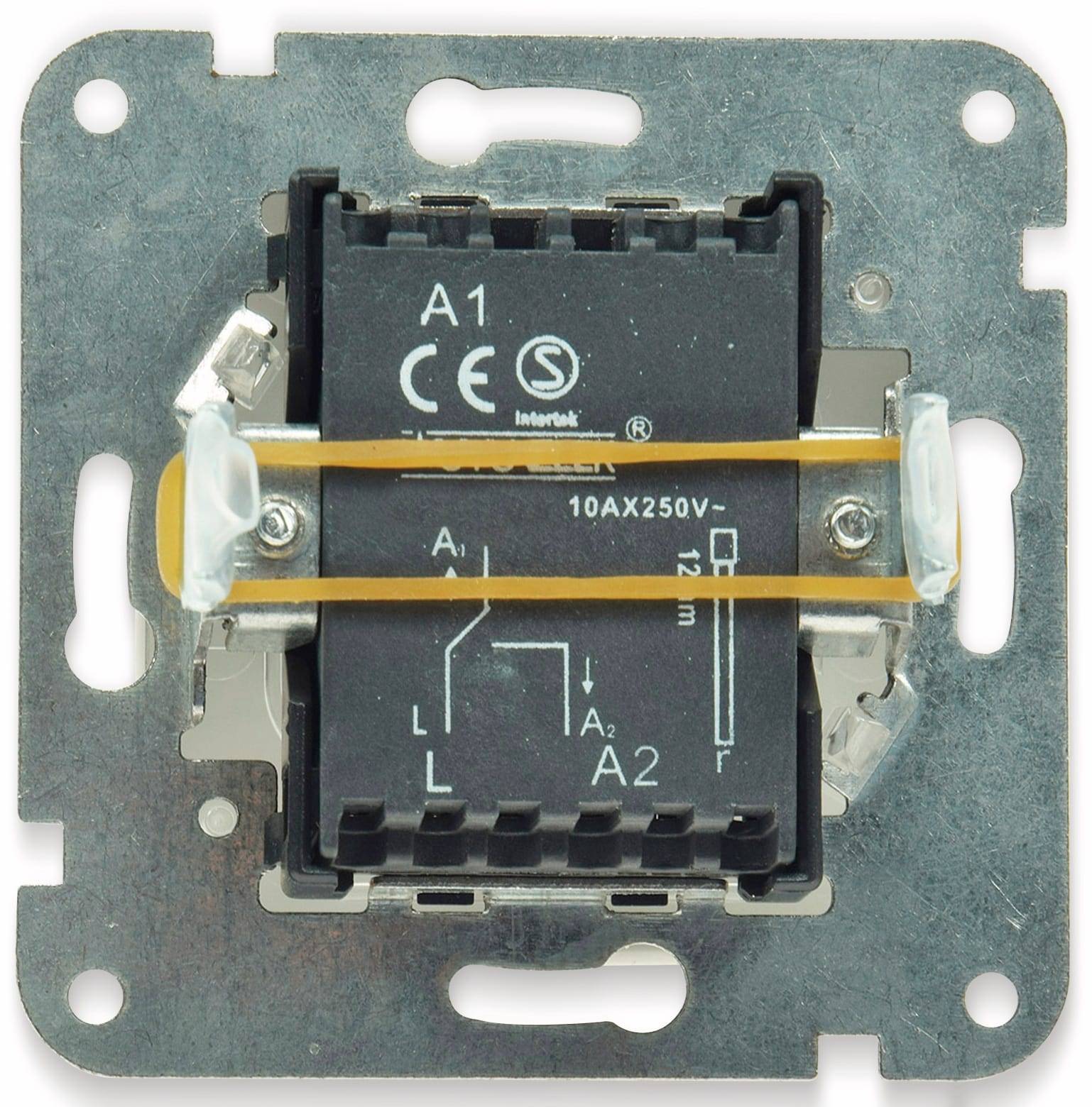 DELPHI Wechselschalter Klemmanschluss, 10A/250V, ohne Rahmen, weiß