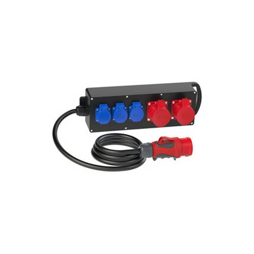 PC ELECTRIC 9441151 - Mobilverteiler "STEYREGG MV" (Eingang: 1x Stecker 400V/16A/5-pol + 2m Kabel | Ausgang: 2x