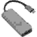 InLine® Multifunktions-Hub USB 3.2 Gen.1, 2x USB-A 5Gb/s + HDMI 4K/30Hz + USB-C PD 87W, Aluminium, grau