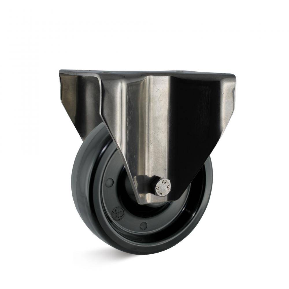 Bockrolle - Kunststoffrad - Rad-Ø 80 mm - Bauhöhe 108 mm - Tragkraft 170 kg