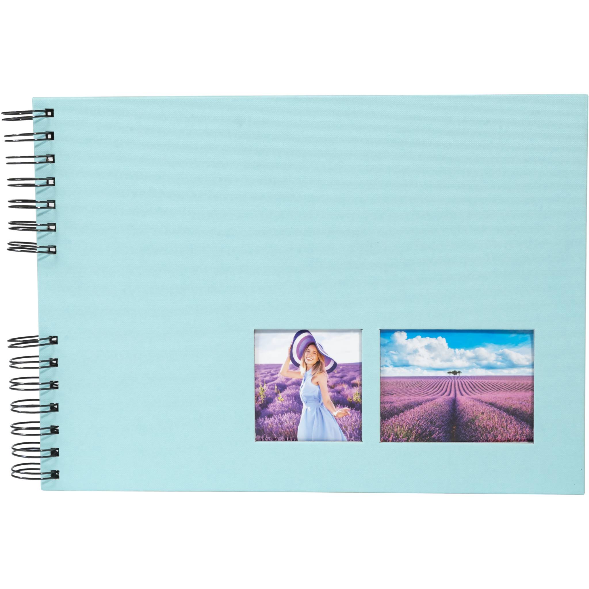 Exacompta Spiralfotoalbum MILANO 32x22 cm, 50 schwarze Seiten - Grün - 15001E