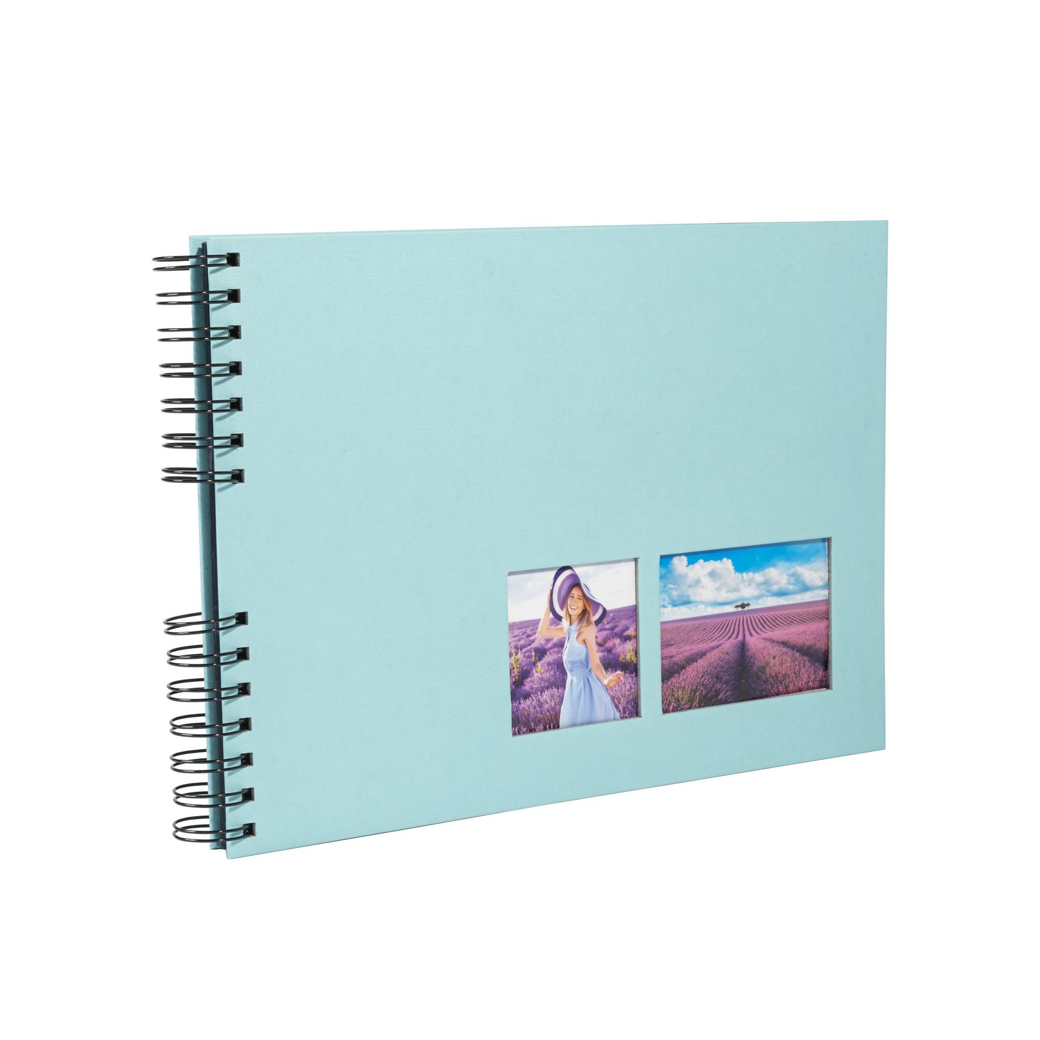 Exacompta Spiralfotoalbum MILANO 32x22 cm, 50 schwarze Seiten - Grün - 15001E