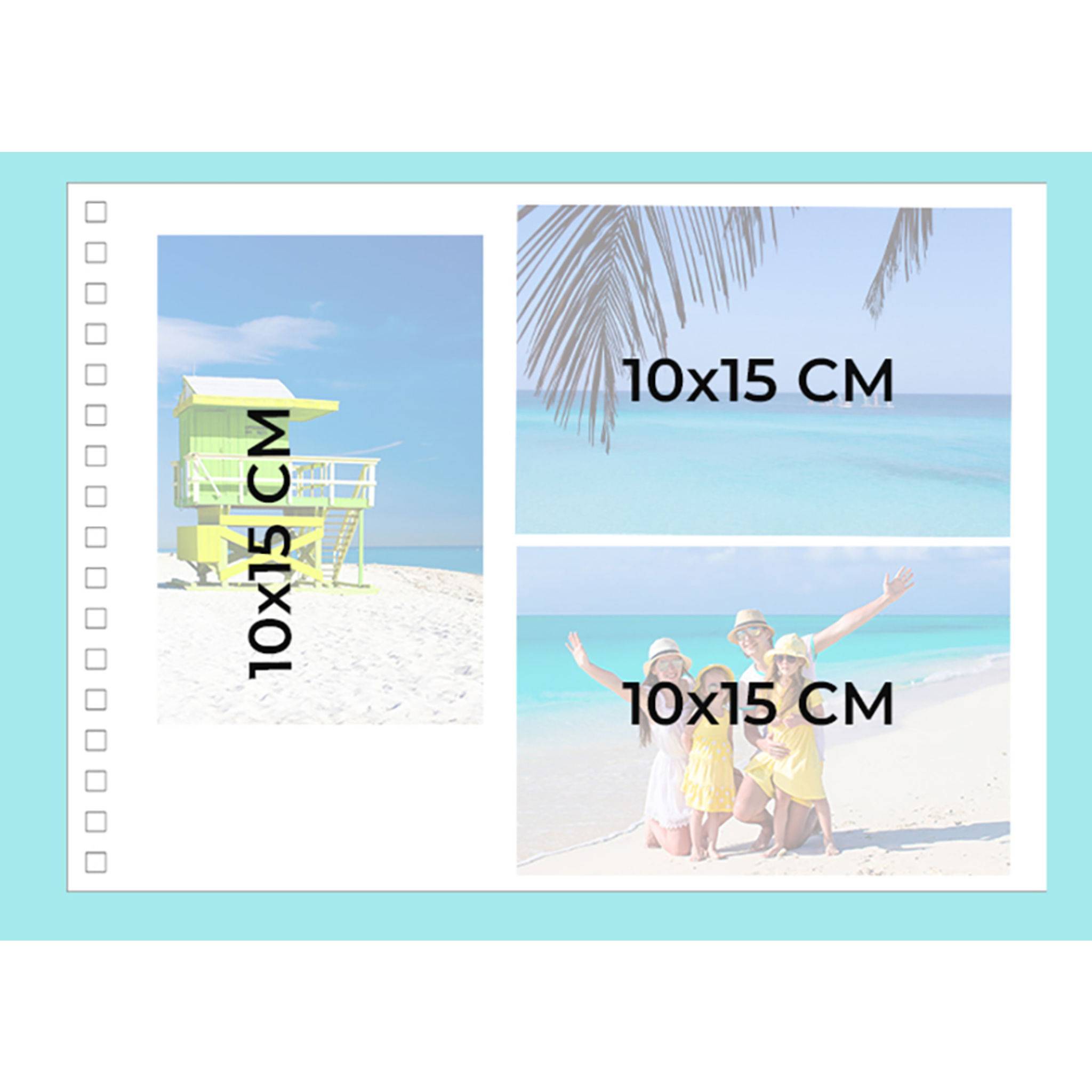 Exacompta Spiralfotoalbum MILANO 32x22 cm, 50 schwarze Seiten - Schwarz - 15006E