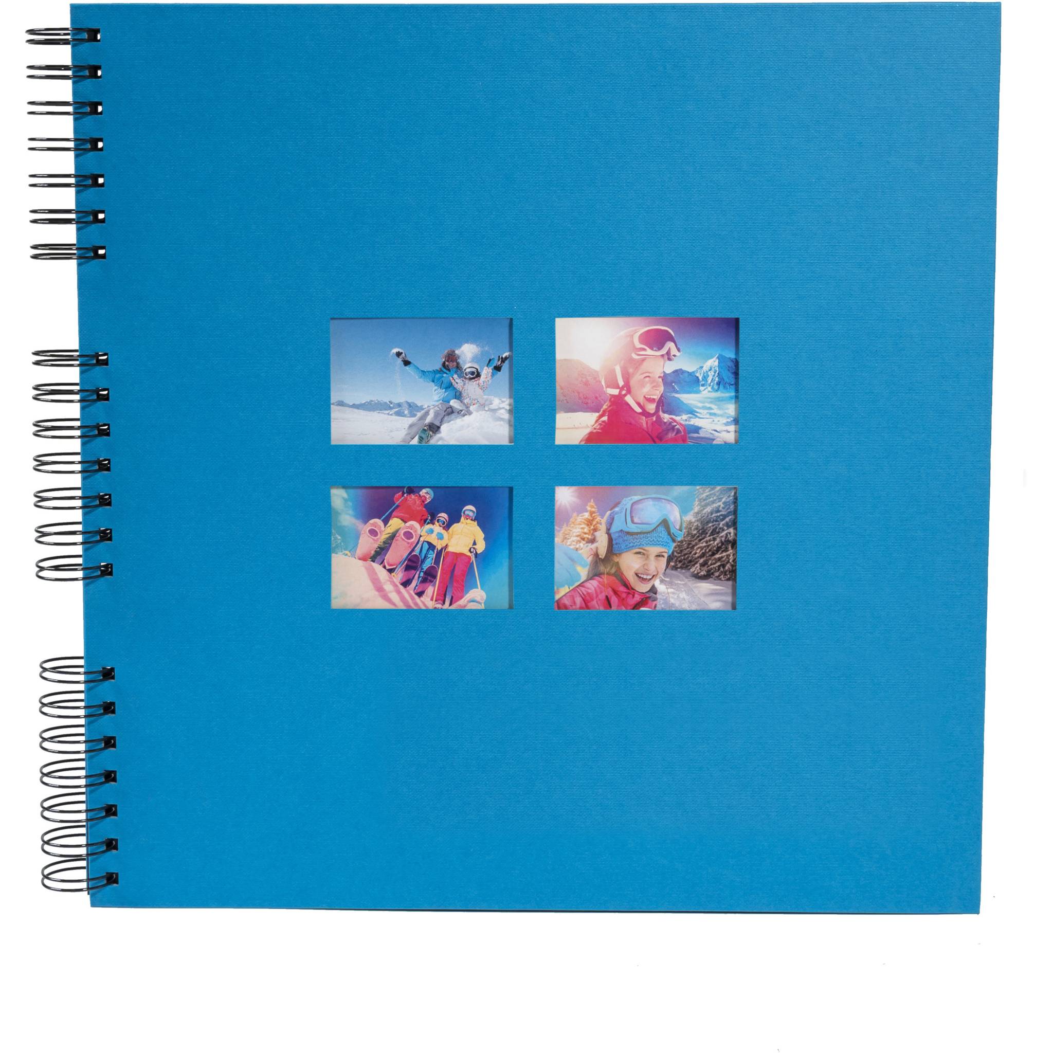 Exacompta Spiralfotoalbum MILANO 32x32 cm, 60 schwarze Seiten - Blau - 15115E