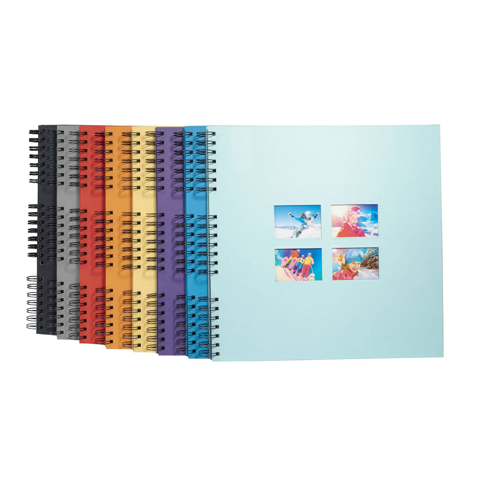 Exacompta Spiralfotoalbum MILANO 32x32 cm, 60 schwarze Seiten - Schwarz - 15119E