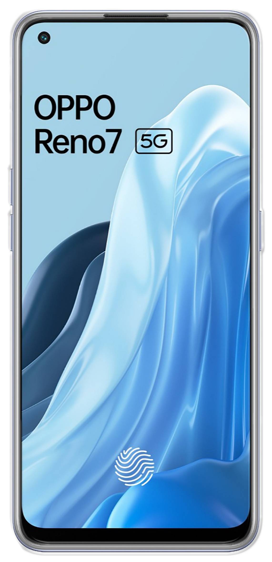 Silikon Hülle Basic kompatibel mit Oppo Reno7 5G TPU Soft Handy Cover Schutz Transparent