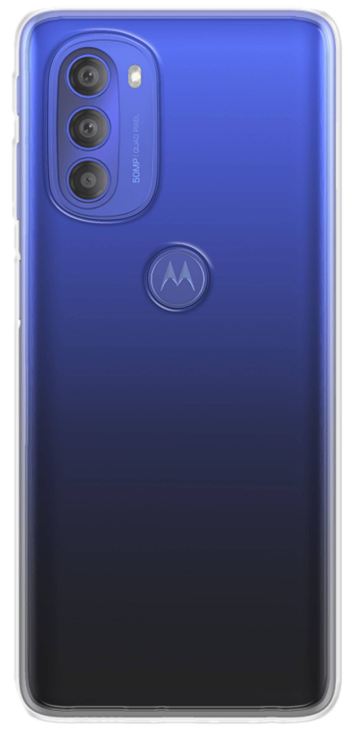 Silikon Hülle Basic kompatibel mit MOTOROLA MOTO G51 5G Case TPU Soft Handy Cover Schutz Transparent