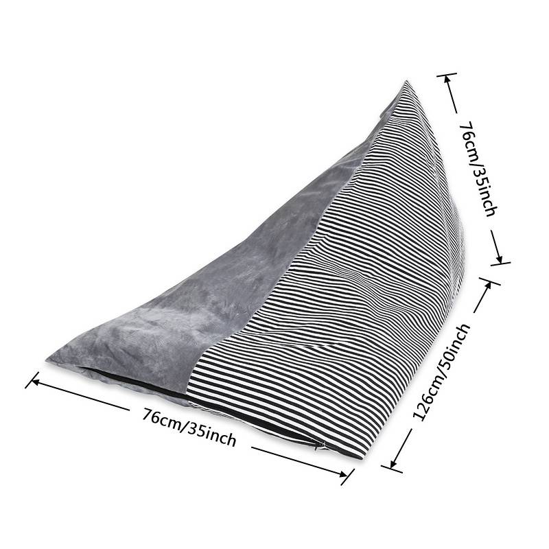 Sitzsack, Kuscheltier Aufbewahrung Kindersitzsäcke, Kinder Spielzeug Stofftier Aufbewahrung Sitzsack faltbar extra große Tasche Streifen Stuhl Sofa