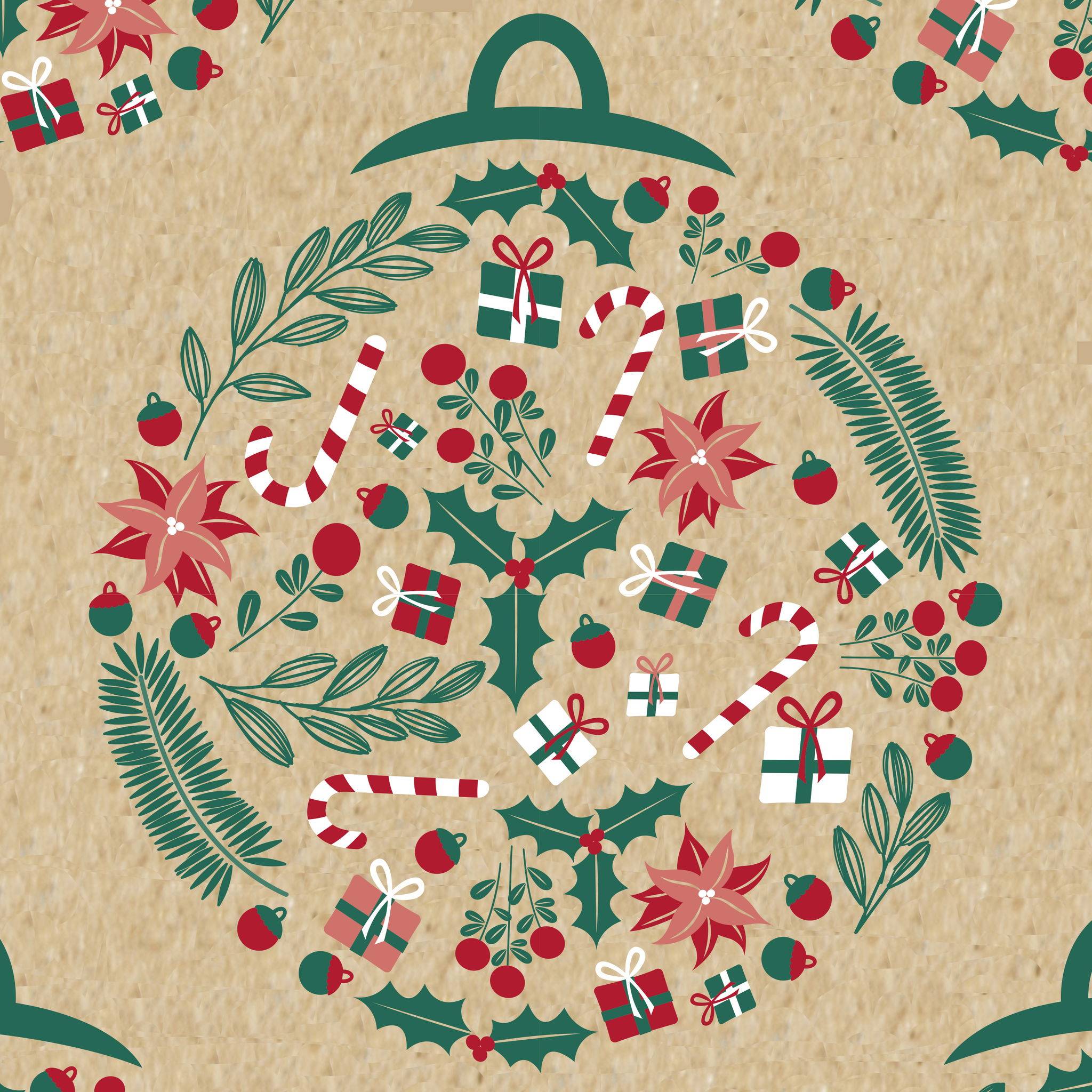 Clairefontaine Geschenkpapierrolle Kraft 5x0,70m Mehrfarbig 223899C