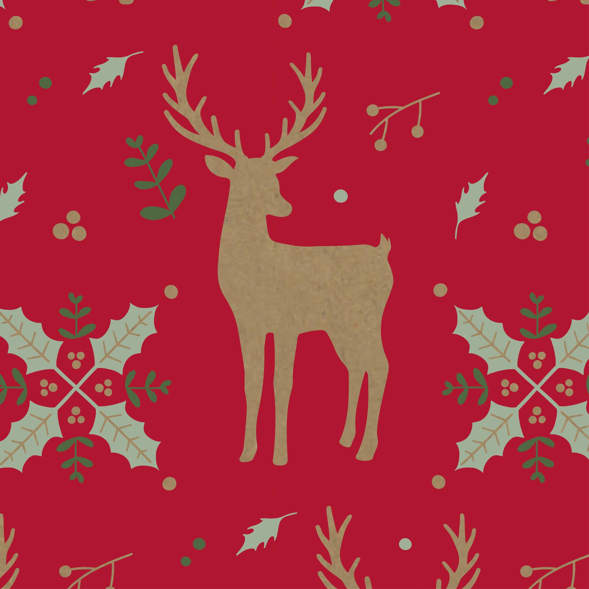 Clairefontaine Geschenkpapierrolle Kraft 70g, 5x0,70m, Essentiel - Rot 223901C