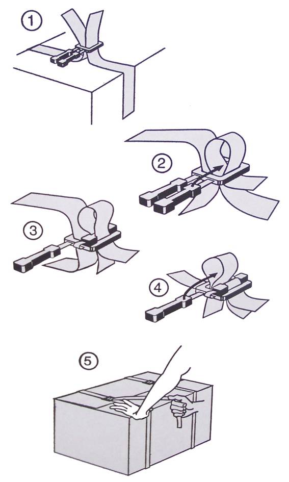 UMREIFUNGSSET (600 m PP-Umreifungsband + 200 Kunststoffklammern)
