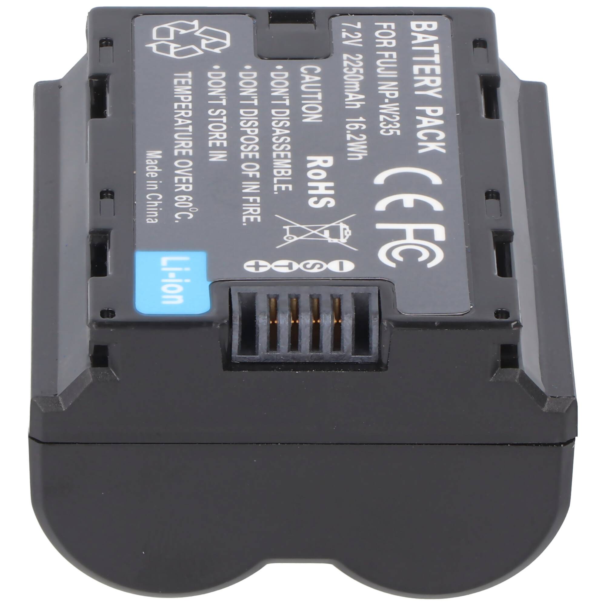 Akku passend für Fujifilm GFX50S II, NP-W235, Li-ion, 7,2V, 2250mAh, 16,2Wh