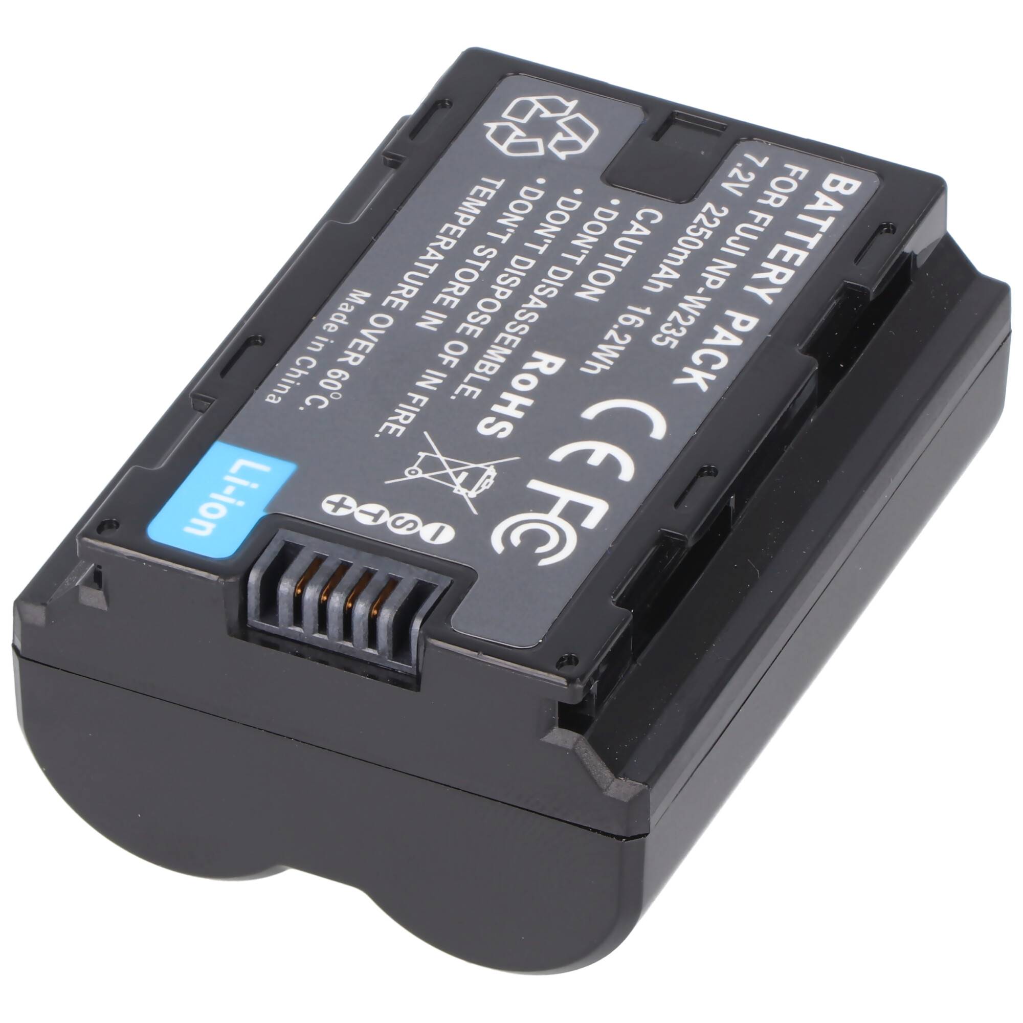 Akku passend für Fujifilm GFX50S II, NP-W235, Li-ion, 7,2V, 2250mAh, 16,2Wh