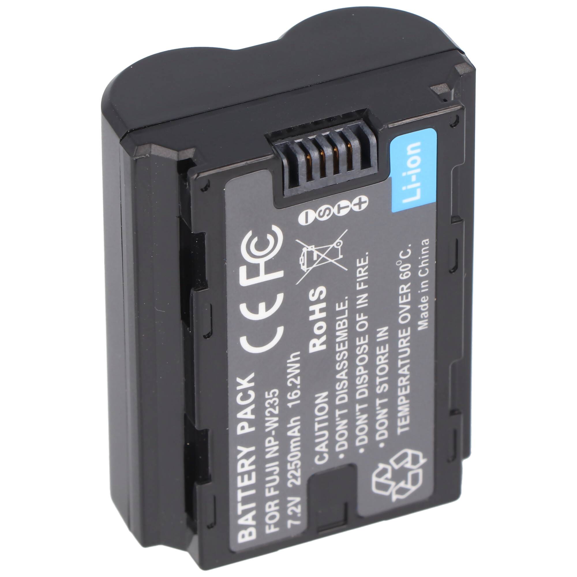 Akku passend für Fujifilm GFX50S II, NP-W235, Li-ion, 7,2V, 2250mAh, 16,2Wh