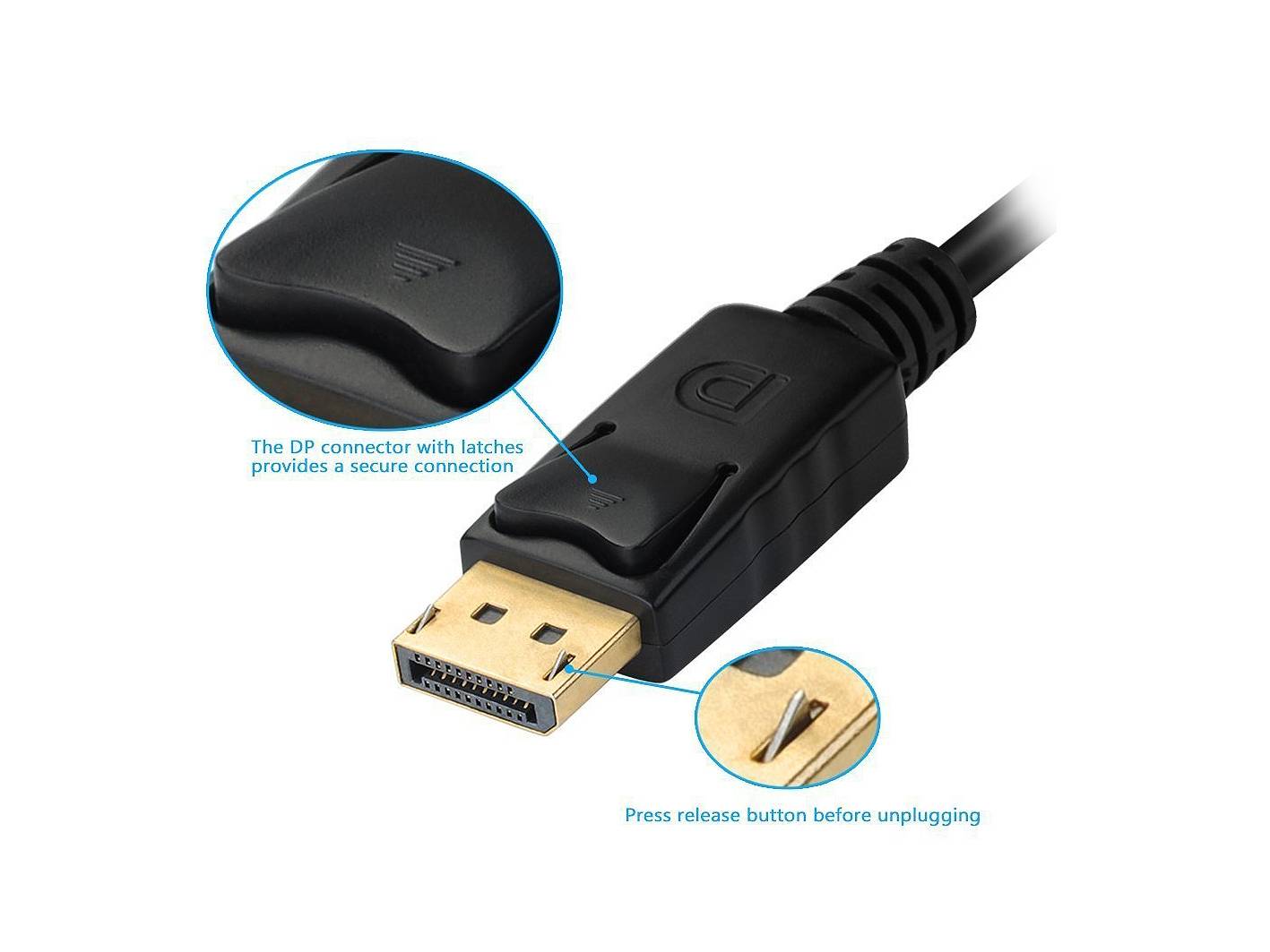 Equip DisplayPort-zu-VGA- / -HDMI- / -DVI-Adapter - 0,24 m - DisplayPort - DVI-D + VGA (D-Sub) + HDMI - Männlich - Weiblich - Gerade