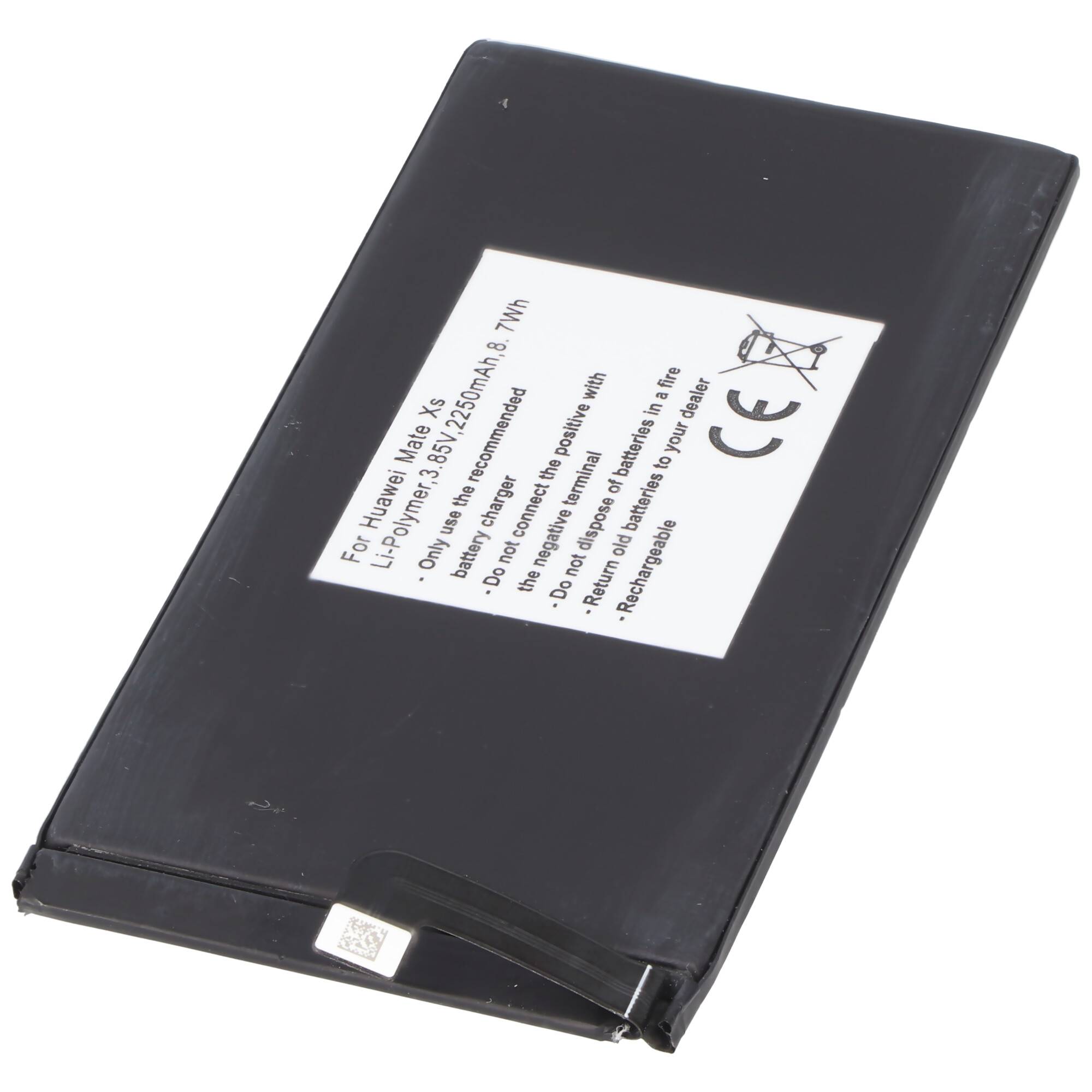 Akku passend für Huawei Mate Xs, Li-Polymer, 3,85V, 2250mAh, 8,7Wh, built-in, ohne Werkzeug