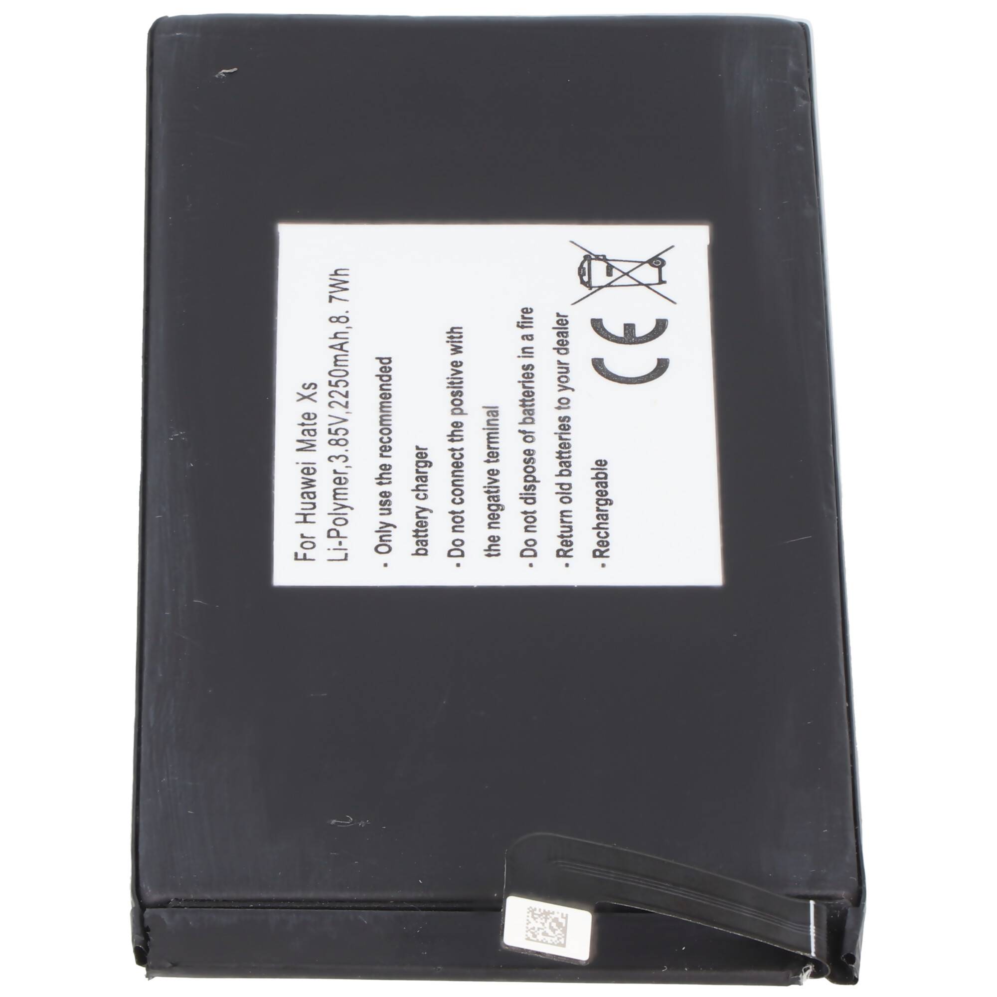Akku passend für Huawei Mate Xs, Li-Polymer, 3,85V, 2250mAh, 8,7Wh, built-in, ohne Werkzeug