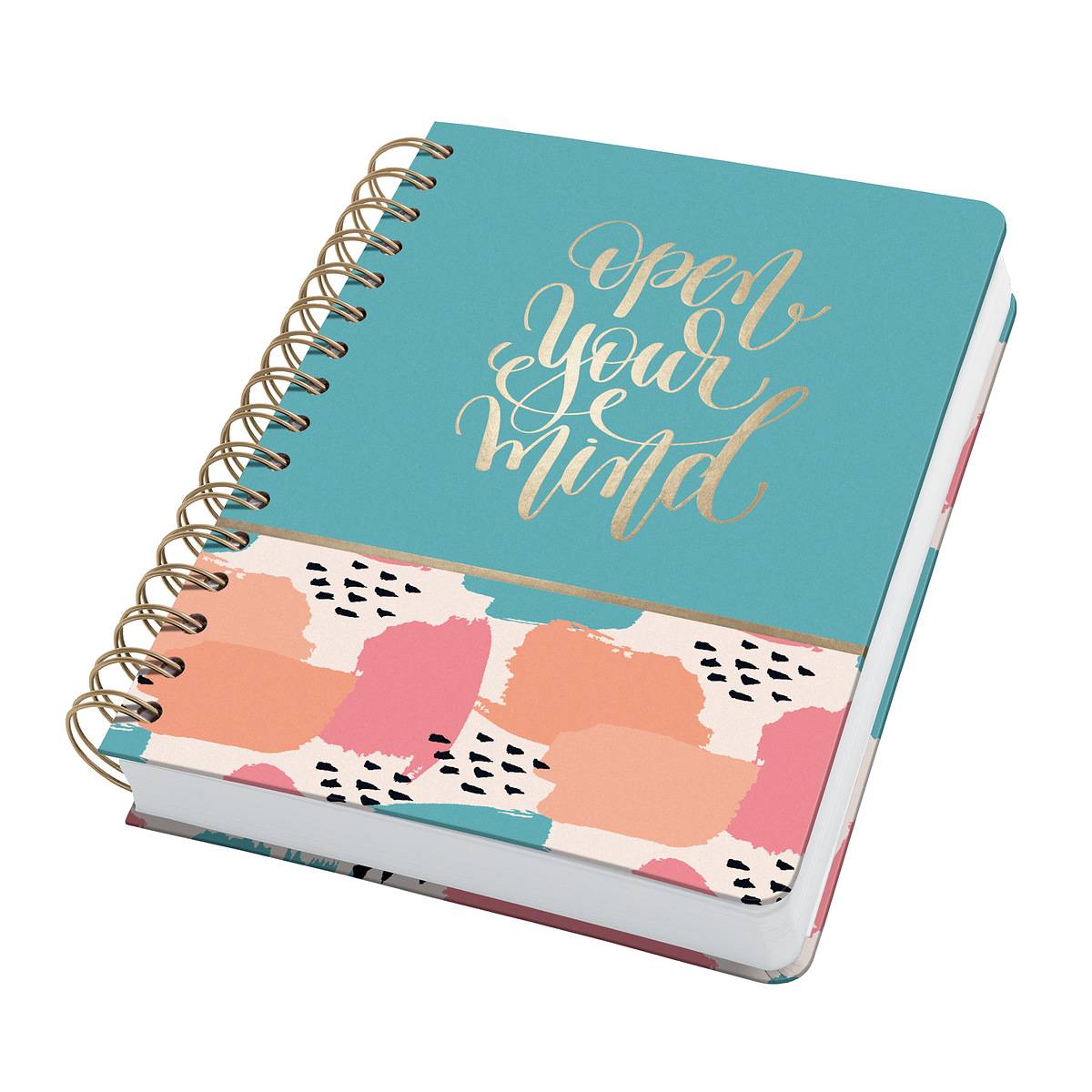 SIGEL Spiral-Notizbuch Jolie - Brush Marks - Dot-Lineatur (punktkariert) - 120 g/m² - ca. A5 - Hardcover