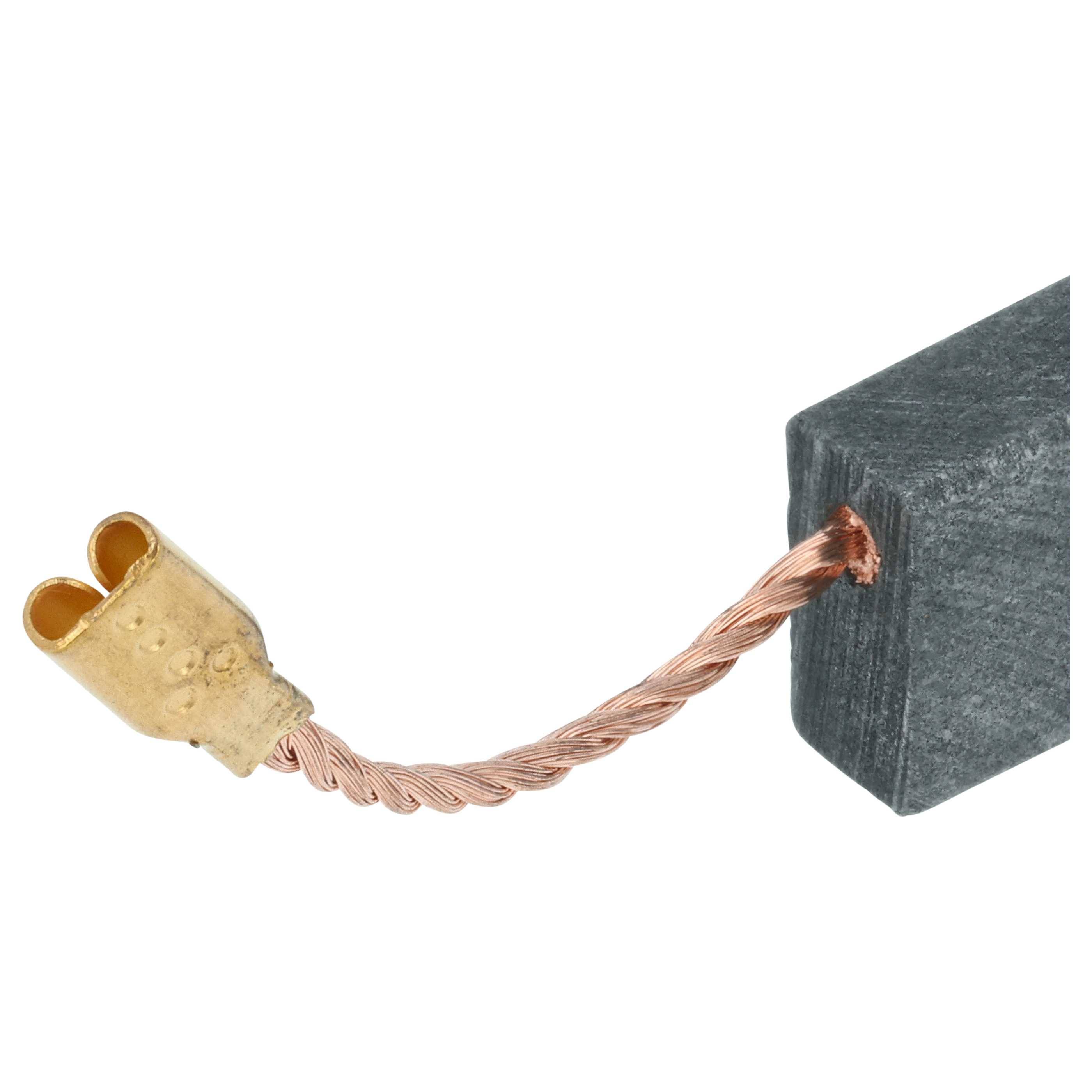 vhbw 2x Kohlebürste 5 x 10 x 16 mm kompatibel mit Kress 1100 WS, 1100 WS/1 125 Winkelschleifer, Oberfräse, Flachdübelfräse